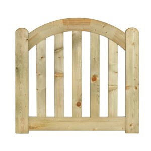 PUERTA PARA VALLADO DE MADERA DE PINO IMPREGNADO - 100x80 cms - Valla de madera 80x100 cms - HOBYCASA