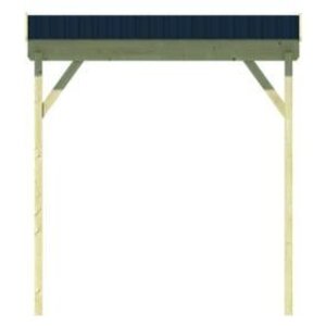 Porche para anexar a casetas de madera de 150x275 cms - Porche para anexar de 150x175 - FRONTAL