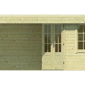 Casas de Madera Portugalete - Diáfana - 6 m2 - Modelo Stig - Casa de madera STIG - DIBUJO FRONTAL