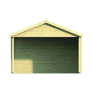 Casas de Madera Totana - Diáfana - 14 m2 - Modelo Kwaspa - Casa de madera porche adosado KWASPA - Hobycasa