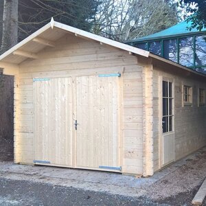 Garaje de madera Geir - Diáfano - 20 m2 - Garaje de madera GEIR - MONTAJAE CLIENTE 2