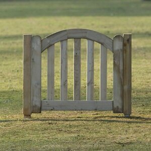 PUERTA PARA VALLADO DE MADERA DE PINO IMPREGNADO - 100x80 cms - Valla de madera 80x100 cms - EJEMPLO MONTAJE
