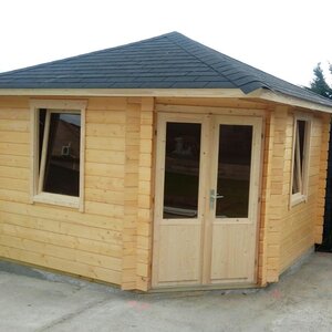 Casas de Madera Inca - Diáfana - 10 m2 - Modelo Nilsson - Caseta NILSSON Hobycasa - ROBLE