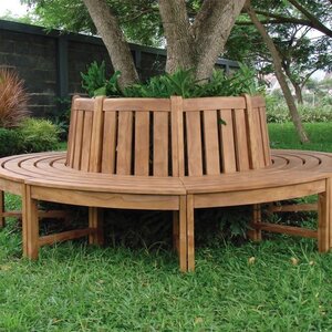 BANCO CIRCULAR PARA ÁRBOL EN MADERA DE TEKA - BANCO CIRCULAR PARA ARBOL EN MADERA DE TEKA - MONTAJE CLIENTE