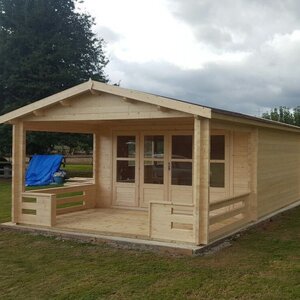 Casas de Madera Prefabricadas Móstoles - Diáfana - 18 m2 - Modelo Ipswich - Bungaló IPSWICH - MONTAJE CLIENTE 2
