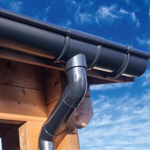 BAJANTE ADICIONAL PARA CANALONES DE 6M GRAFITO - SET DE CANALONES -