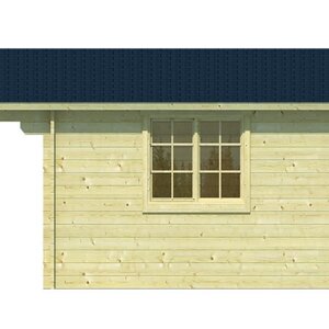 Casas de Madera Cieza - 16 m2 - Diáfana - Modelo Inge - Cabaña madera INGE - HOBYCASA