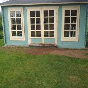 Casas de Madera Baracaldo - Diáfana - 14 m2 - Modelo Arne - Caseta ARNE - LASUR AZUL