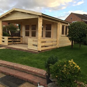 Casas de Madera Mahón - Diáfana - 13 m2 - Modelo Bolton - Casa de Campo Bolton - HOBYCASA