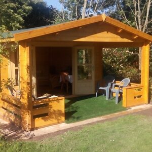 Casas de Madera Prefabricadas Móstoles - Diáfana - 18 m2 - Modelo Ipswich - Bungaló IPSWICH - LASUR ROBLE