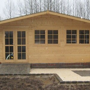 Casas de Madera Prefabricadas Tenerife-Helle - 33 m2 - Diáfana - Casas de madera Tenerife diáfana  - Hobycasa frontal incoloro