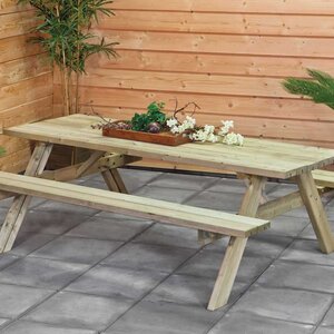 Mesas de jardín con bancos plegables - 200x155x74 cms. - Mesas de jardin con bancos plegables - PORTADA