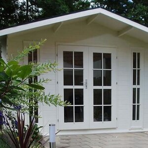Casas de Madera Aragón - 9,7 m2 - Diáfana - Modelo Max-Mimir - Casas de madera MAX - BLANCO