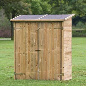 Armario de Madera Tratada para Exterior 153x73 cms - Bayern - Armario tratado para exterior 153x73 cms - MONTAJE CLIENTE