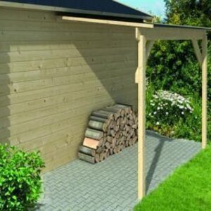 Porche para anexar a casetas de madera de 150x275 cms