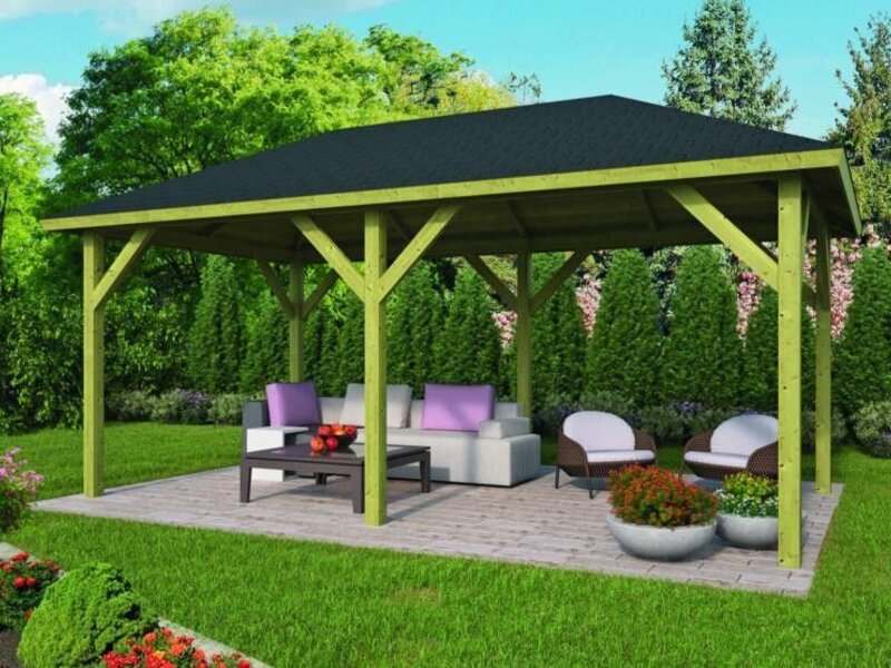Cenadores de Madera tratada Superior - Medidas 590x340 cms