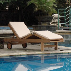 TUMBONA DE TEKA - WEMBLEY - TUMBONA DE TEKA - SUNLOUNGER - MONTAJE PISCINA