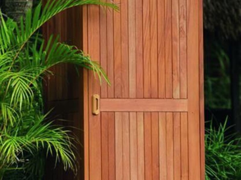 ARMARIO DE MADERA TROPICAL DURA DE ALTA CALIDAD MEDIDAS 80X65X173/185 CMS - SANTIAGO