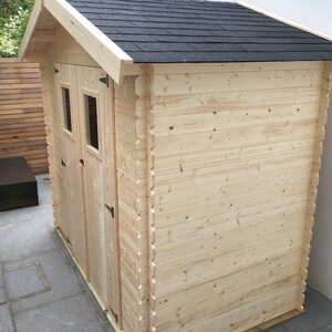 Casetas de Madera para Terraza Malva - Diáfana - 3 m2 - Casetas de madera para jardín MALVA - LATERAL