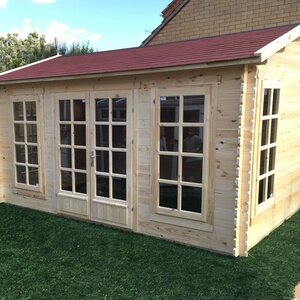 Casas de Madera Baracaldo - Diáfana - 14 m2 - Modelo Arne - Caseta ARNE - MONTAJE CLIENTE