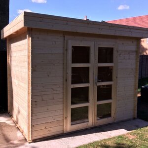 Casas de Madera Basauri - Diáfana - 6 m2 - Modelo Minimodern - Caseta MINIMODERN - MONTAJE CLIENTE