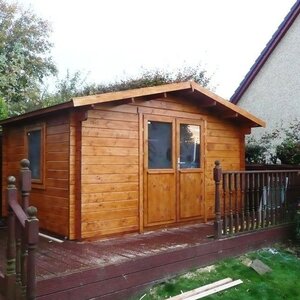 Casas de Madera Lugo - Diáfana - 15 m2 - Modelo Gunda - Caseta de madera GUNDA - HOBYCASA