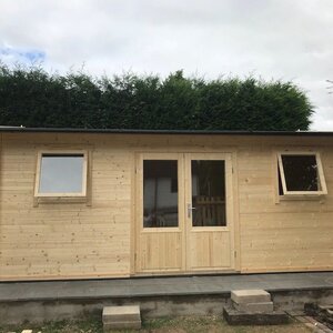 Casas de Madera Águilas - Diáfana - 23 m2 - Modelo Dianne - Casas de madera DIANNE - HOBYCASA - frontal