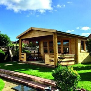 Casas de Madera Mahón - Diáfana - 13 m2 - Modelo Bolton - Casa de Campo Bolton - HOBYCASA