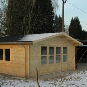 Casas de Madera Durango - Diáfana - 27 m2 - Modelo Southampton - Casa de campo SOUTHAMPTON - MONTAJE NIEVE