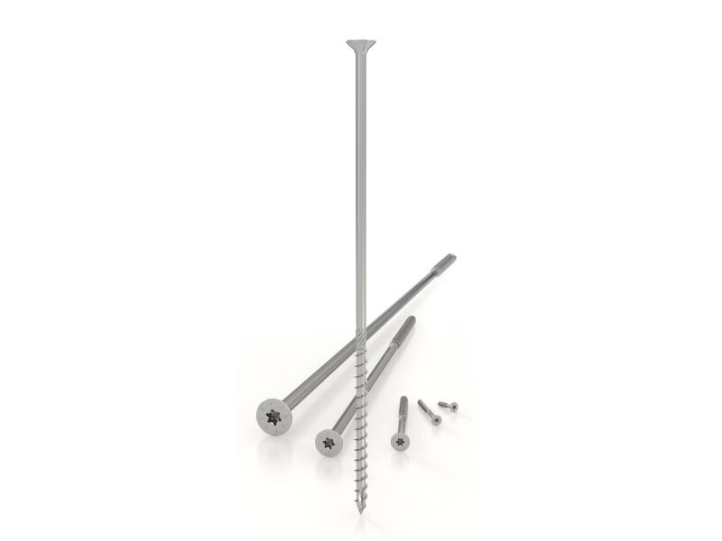 Tornillos para construcción y fijación de estructuras de madera - Caja 100 uds