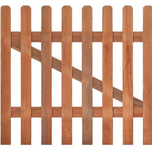 PUERTA DE VALLA DE MADERA TROPICAL DURA DE 90X100CMS - VALLA DE MADERA TROPICAL DURA DE 90X100CMS
