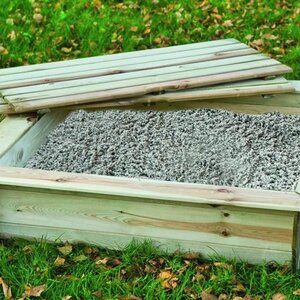 Arenero infantil de madera con tapa - arenero infantil de madera con tapa - HOBYCASA