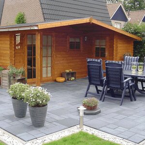 Casas de Madera Prefabricadas Galapagar - Diáfana - 11 m2 - Modelo Wolfgang - Cabaña de madera WOLFGANG  marrón