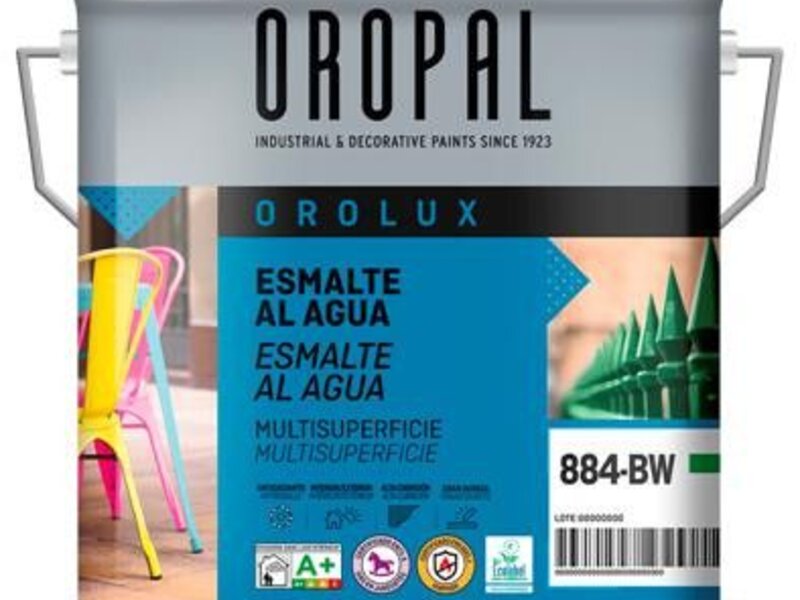 BOTE ESMALTE ACRILICO AL AGUA DE 4 LITROS