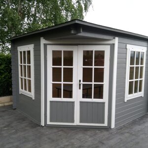 Casas de Madera Prefabricadas Manacor - Diáfana - 7 m2 - Modelo Asmund - Casa de madera ASMUND - GRIS