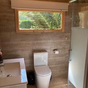 Casas de Madera Prefabricadas Denia - 1 dormitorio - 22 m2 - Modelo Flow - Casas de madera modernas FLOW baño