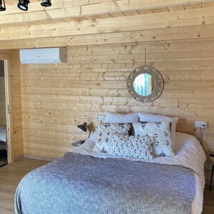 Casas de Madera Prefabricadas Denia - 1 dormitorio - 22 m2 - Modelo Flow - Casas de madera modernas FLOW dormitorio