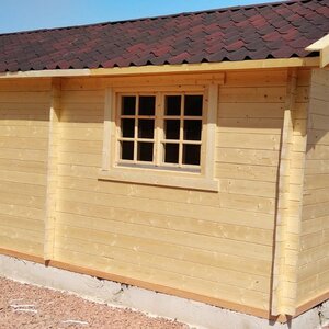 Casas de Madera Cádiz - 2 dormitorios - 35 m2 - CASAS DE MADERA CADIZ - 44MM - LATERAL
