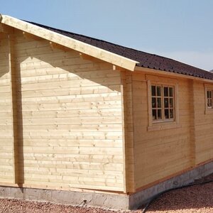 Casas de Madera Cádiz - 2 dormitorios - 35 m2 - CASAS DE MADERA CADIZ - 44MM - POSTERIOR