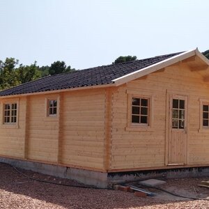 Casas de Madera Cádiz - 2 dormitorios - 35 m2 - CASAS DE MADERA CADIZ - 44MM - FRENTE 2