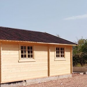 Casas de Madera Cádiz - 2 dormitorios - 35 m2 - CASAS DE MADERA CADIZ - 44MM - FRENTE