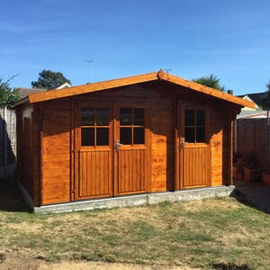 Casas de Madera Fraga - 2 estancias - 12 m2 - Casitas de madera FRAGA lasur