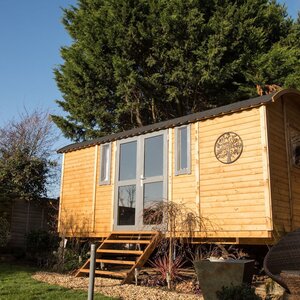 Casas de Madera Prefabricadas Leganés - 12 m2 - Gypsy Caravan - Modelo Patricia - Mini casa sobre ruedas - LATERAL