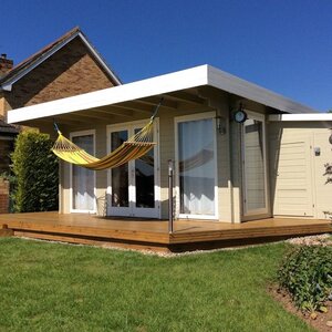 Casas de Madera Lejona - Diáfana - 16 m2 - Modelo Mia - Casas de madera MIA  CON AMACA