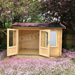 Casas de Madera Ondara - Diáfana - 8 m2 - Modelo Daisy - Caseta de madera DAISY - HOBYCASA
