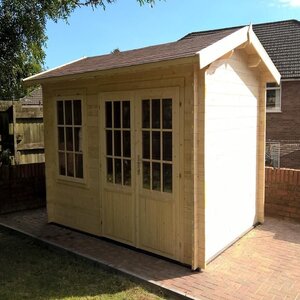 Casas de Madera Ondara - Diáfana - 8 m2 - Modelo Daisy - Caseta de madera DAISY - HOBYCASA