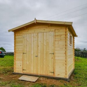 Casas de Madera Guipúzcoa - Diáfana - 5 m2 - Modelo Valery - Cobertizo de madera VALERY  - INCOLORO