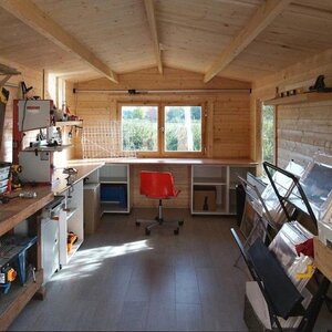 Casas de Madera Lugo - Diáfana - 15 m2 - Modelo Gunda - Caseta de madera GUNDA - HOBYCASA interior varios