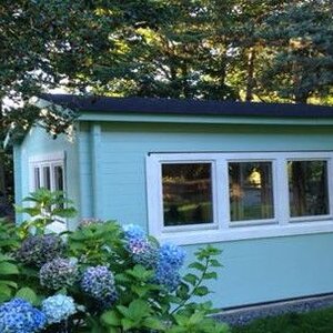 Casas de Madera Campello - Diáfana - 14 m2 - Modelo Blackpool - Casa de Campo BLACKPOOL - azul