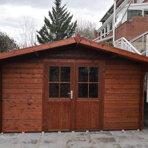 Casas de Madera Prefabricadas Modelo Murcia - Diáfana - 10 m2 - Casas de madera MURCIA exterior frontal
